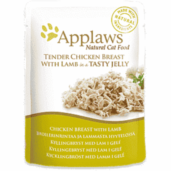 Applaws Chicken Breast With Lamb In Jelly Pouch 70g