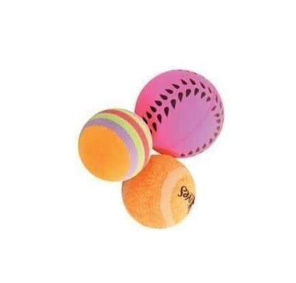 زولكس ثلاث كور مطاطية للقطط