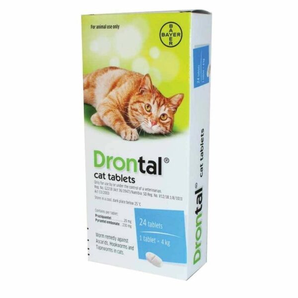 Drontal Cat Tasty Bone Worming Tablets, 1 tablet