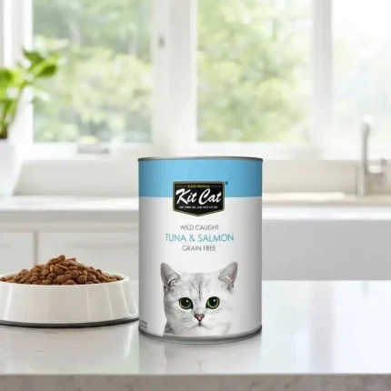 كت كات طعام رطب للقطط سمك التونة والسلمون 400غ