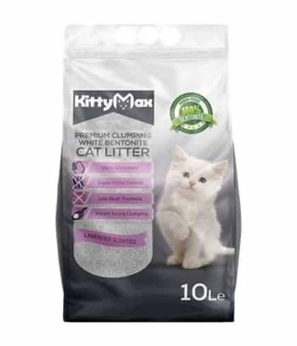 كيتي ماكس رمل للقطط سريع التكتل برائحة اللافندر 10 لتر