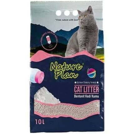 نيتشور بلان رمل للقطط برائحة بودرة الاطفال 10 لتر