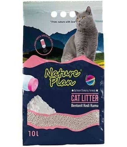 نيتشور بلان رمل للقطط برائحة بودرة الاطفال 10 لتر