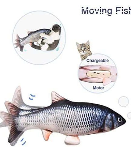 لعبة السمكة الكهربائية المتحركة للقطط