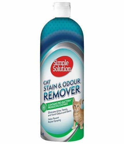 سيمبل سوليوشن مزيل فعال للبقع والروائح التي تسببها القطط 1 لتر