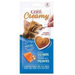 Cat It treat for cats with salmon and shrimp flavor 4 x 10 grams