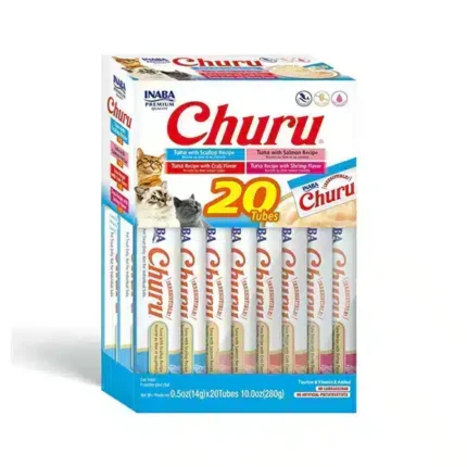 Churro assortment of tuna flavor treats for cats 20 x 14 grams