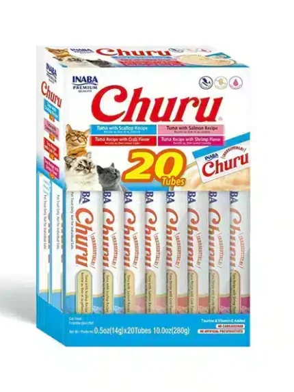 Churro assortment of tuna flavor treats for cats 20 x 14 grams