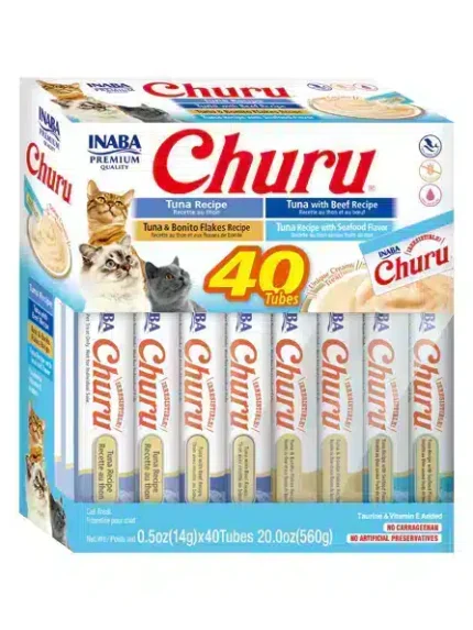 تشورو تشكيله من نكهات التونة مكافآت للقطط 40 × 14 جرام