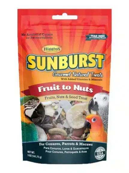 صان برست مكافأت من المكسرات والفواكة للببغاء والماكاو والطيور الكبيرة 140 جرام