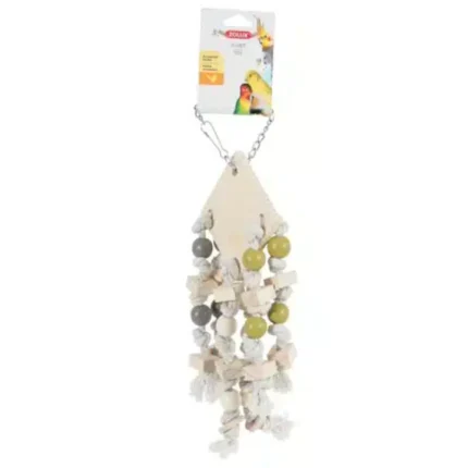 زولكس لعبة للطيور من الخشب مع 6 حبال