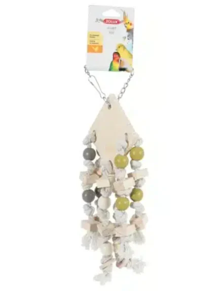 زولكس لعبة للطيور من الخشب مع 6 حبال