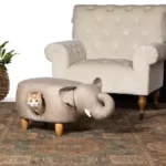 ⁦بريفو مسند على شكل فيل وكوخ للقطط و الكلاب , لون بيج⁩ - الصورة ⁦2⁩