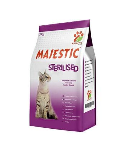 majestic طعام للقطط المعقمة 3 كيلو