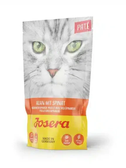 جوسيرا باتيه طعام رطب للقطط الدجاج والسبانخ المهروسة