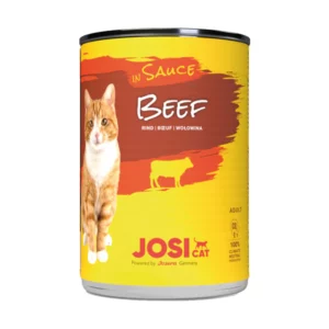 JosiCat Beef In Sauce Wet Food For Cats, 415g