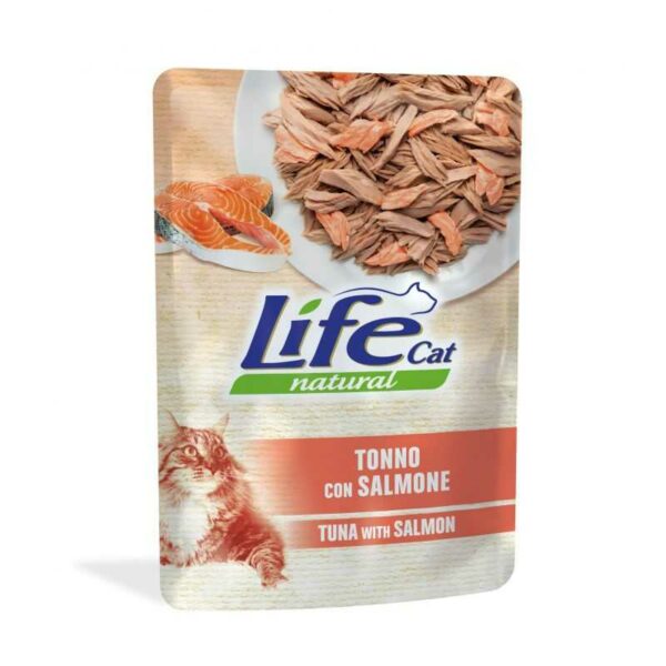 Life Cat Tonno end Salmone busta 70g