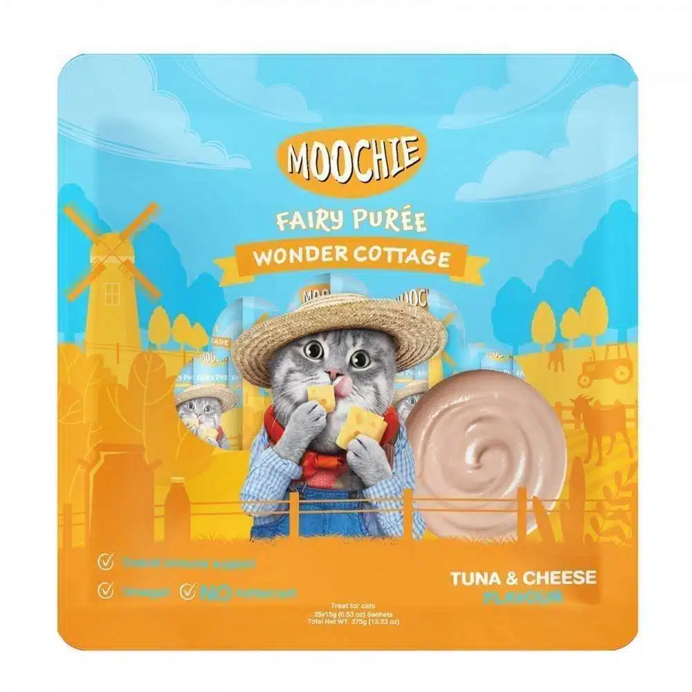 Moochie Fairy Puree Cat Treat with Tuna and Cheese Flavor
