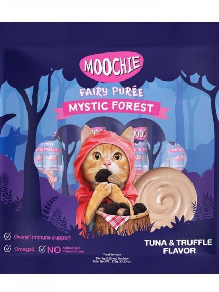 موتشي مكافآت للقطط بنكهة التونا والفطر البري 15x25 جرام