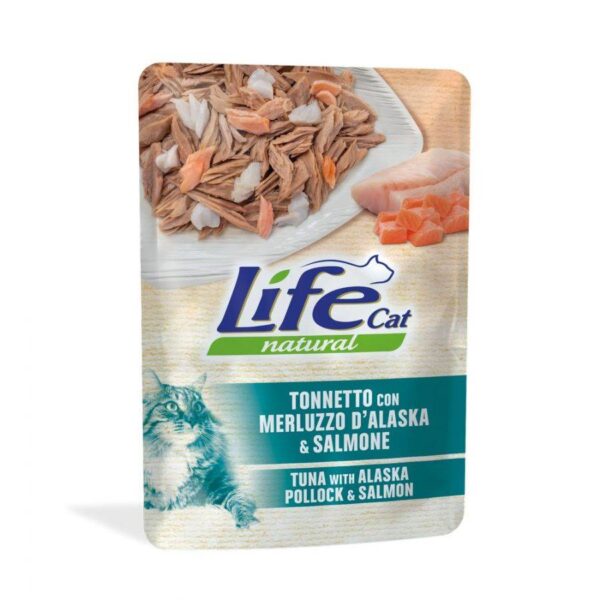 Lifecat Tonno Merluzzo E Salmone 70 Gr.