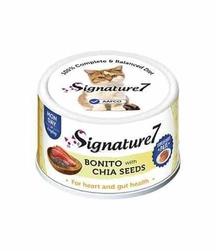 سيقنتشر7 طعام رطب للقطط بالدجاج وبذور الشيا