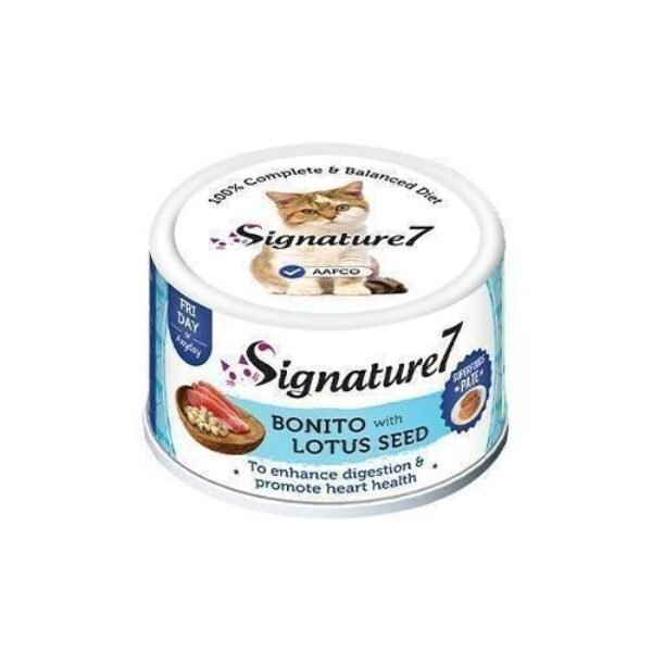 signature 7 Wet Cat Food with Chicken and Lotus Seeds 80 g