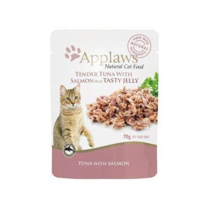 ابلاوز أظرف طعام رطب للقطط بالتونا مع السيلمون في الجيلي 70 جرام