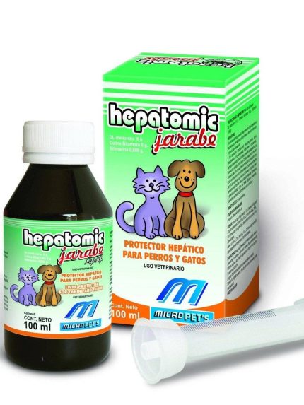 هيباتوميك شراب مضاد حيوي منشط للكبد للحيوانات الاليفة 100 ملل