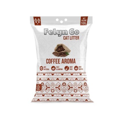 فلاين قو رمل للقطط بنتونيت عالي التكتل برائحة القهوه 10 لتر