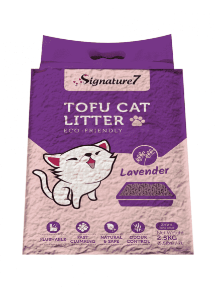 سيقنتشر 7 رمل توفو للقطط برائحة الافندر 2.5 كج