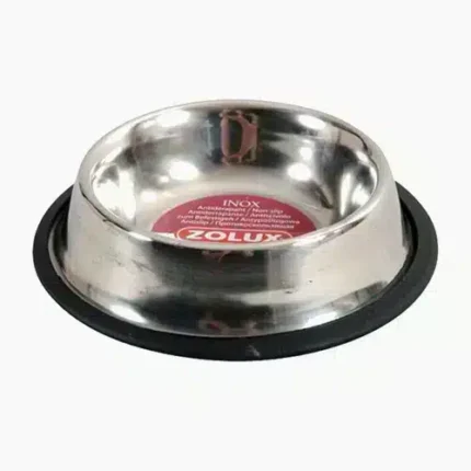 زولكس وعاء طعام للقطط والكلاب فولاذ مقاوم للصدأ غير قابل للانزلاق 2 لتر