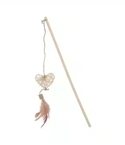 زولكس لعبة سنارة للقطط شكل قلب