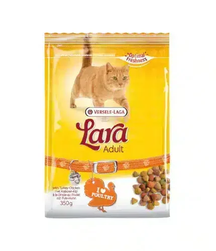 فيرسل لاقا لارا ادولت طعام جاف للقطط البالغة بالدجاج والديك الرومي 350 جرام