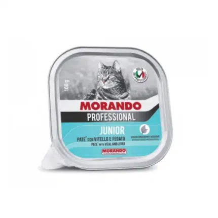 موراندو طعام رطب للقطط البالغة باتيه مع التونا والسالمون 100 جرام