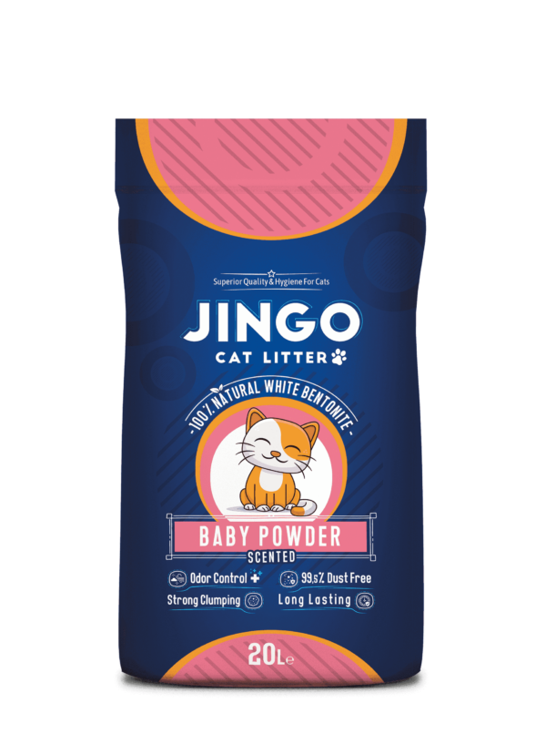 Jingo 20 Liter Baby Powder Scented Cat Litter