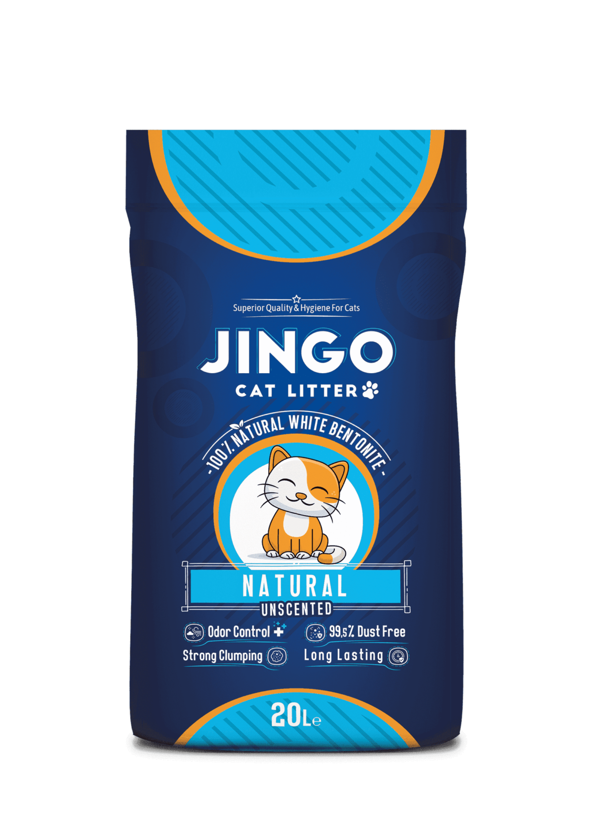 Jingo Unscented Cat Litter 20 Liter