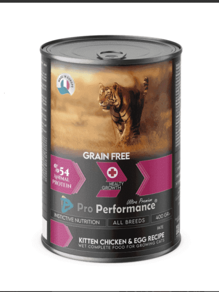 برو برفورمنس طعام رطب للقطط الصغيرة بطعم الدجاج والبيض 400 جرام