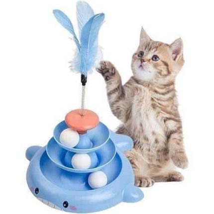 لعبة للقطط من ثلاث طوابق