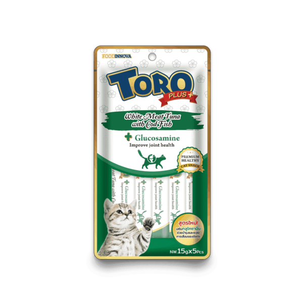 Toro Plus+ White Meat Tuna with Cod Fish 15g x 5pcs