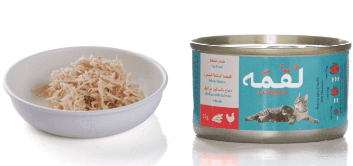 ⁦لقمه طعام رطب للقطط بطعم الدجاج والسالمون في المرق 85 جرام⁩ - الصورة ⁦2⁩