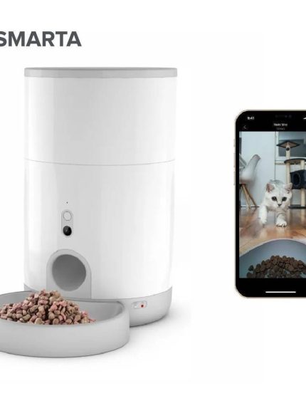 اسمارت هوم جهاز لتقديم الاكل للقطط والكلاب يعمل بالواي فاي