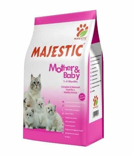 majestic طعام جاف للقطط للأم المرضعة والصغار