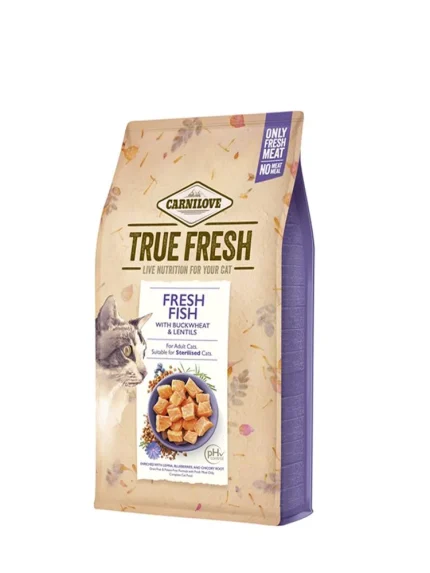 كارنيلوف ترو فريش طعام جاف للقطط المعقمة بالسمك 4.8 كج