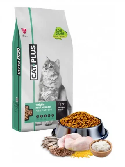كات بلس طعام جاف للقطط بالدجاج والانشوفة 1.5 كيلو