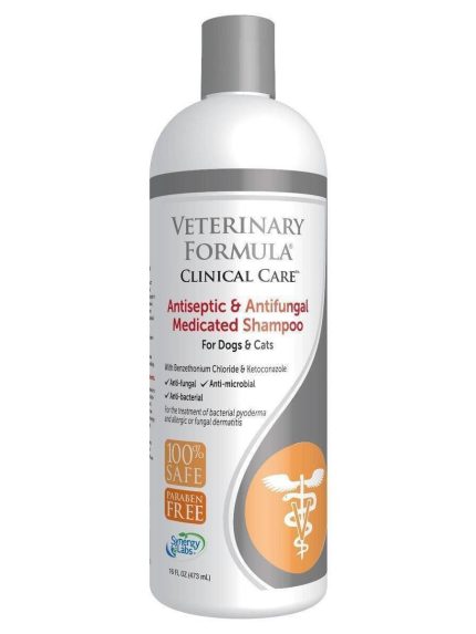 Veterinary Formula شامبو طبي مضاد ومطهر للفطريات للقطط والكلاب 473 ملل