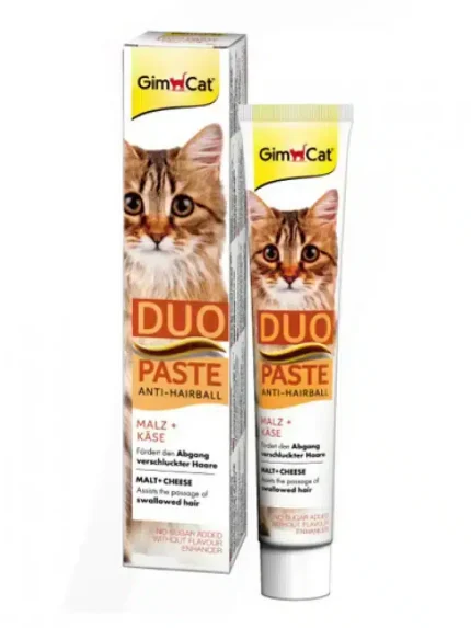 جيم كات مكمل غذائي مزدوج مضاد لكرات الشعر بالجبن 50 جرام