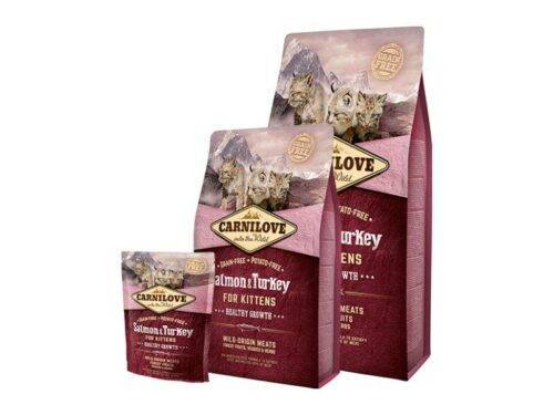 Carnilove Dry Food For Kitten , Salmon And Turkey 400 g
