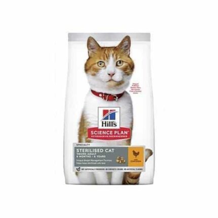 هيلز طعام جاف للقطط المعقمة بطعم الدجاج 10 كيلو