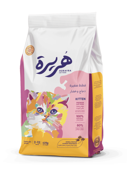 هريرة طعام جاف للقطط الصغيرة 420 جرام