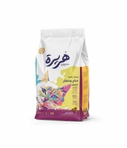 هريرة طعام جاف للقطط البالغة 420 جرام